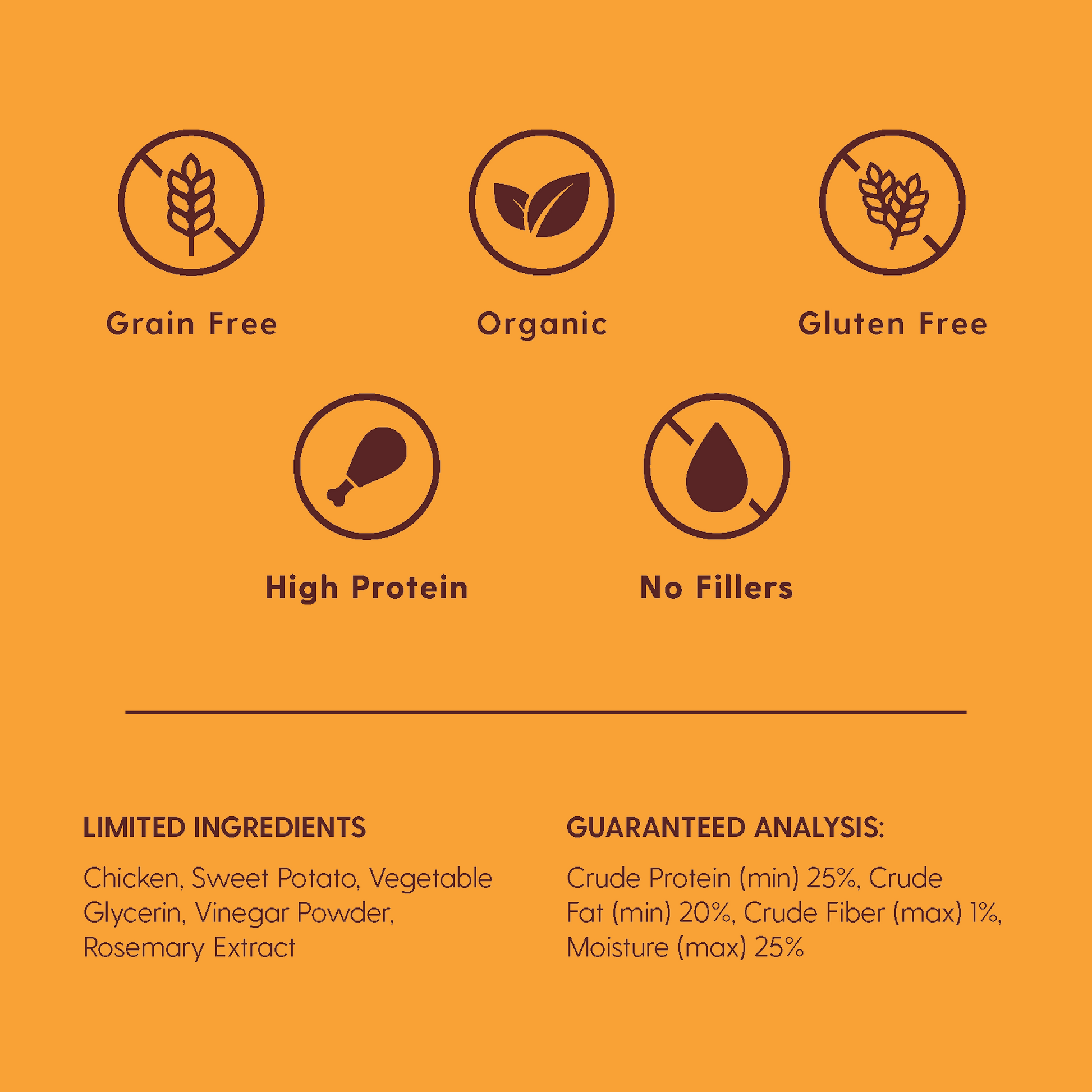 CHICKEN & SWEET POTATO JERKY (115g)