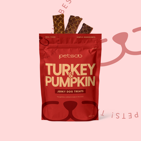 TURKEY & PUMPKIN JERKY (115g)