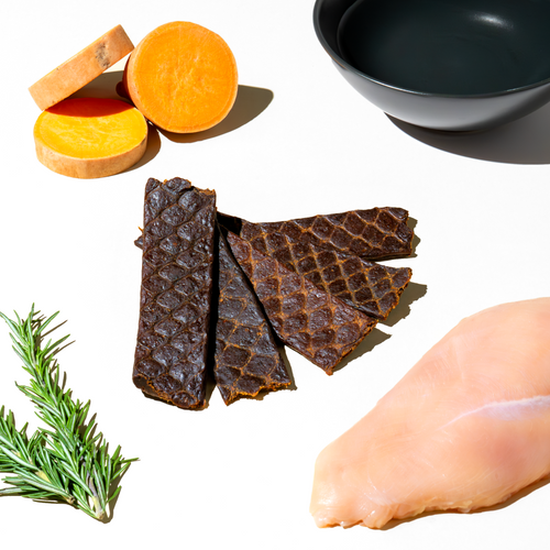 CHICKEN & SWEET POTATO JERKY (115g)