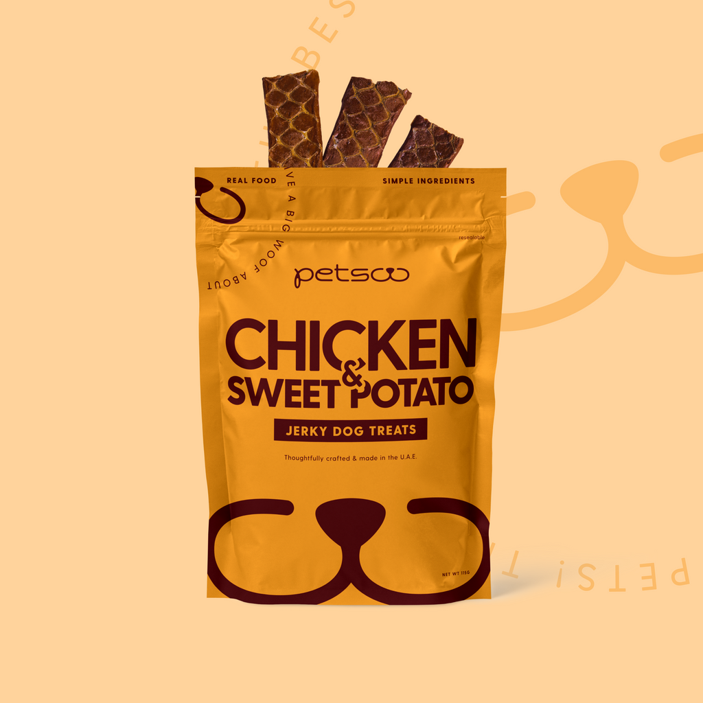 CHICKEN & SWEET POTATO JERKY (115g)